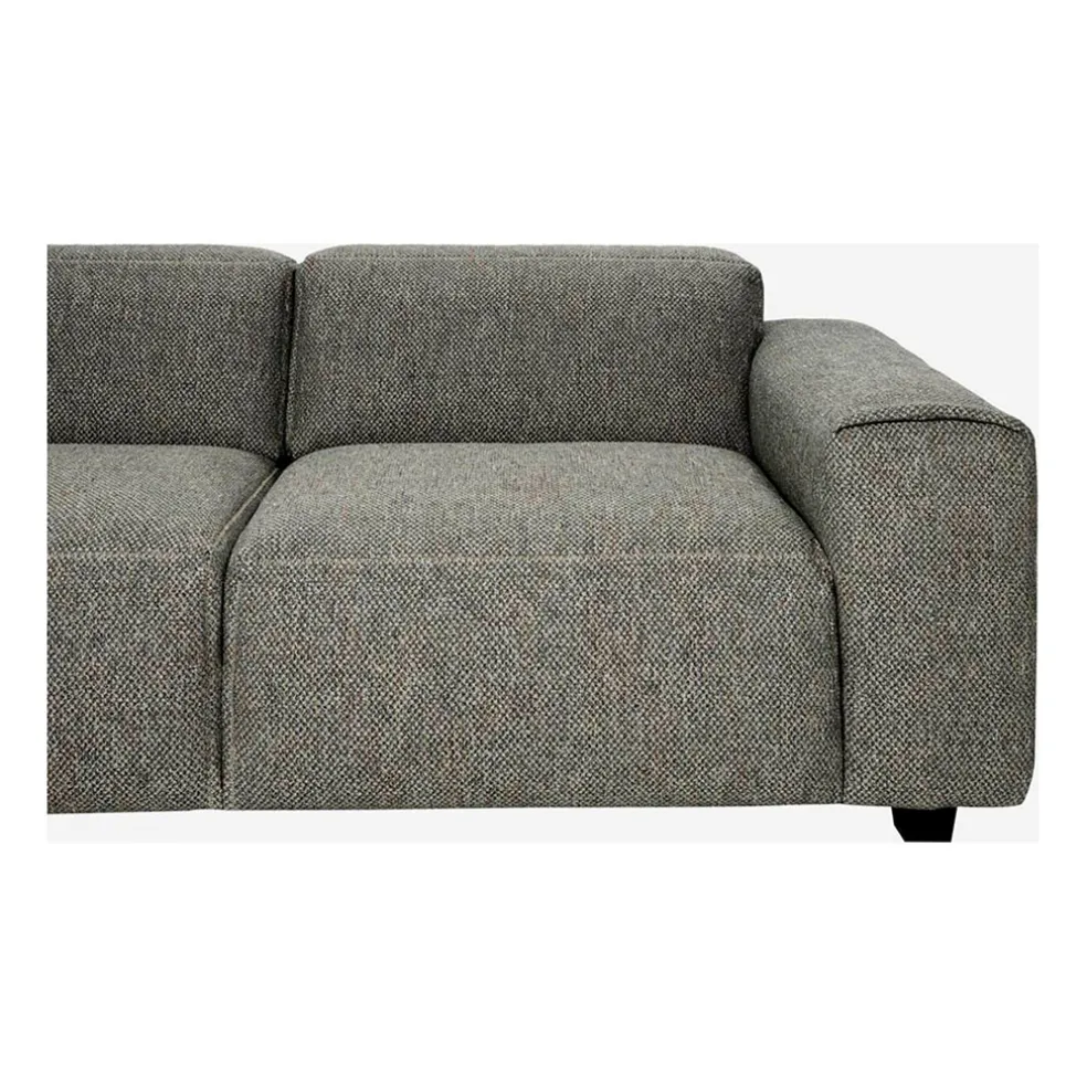 Canapé fixe 4 places en tissu bellagio gris - Posada