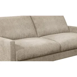 Canapé fixe 3 places Gaspard - Velours Texturé - Dany Bleu grisé