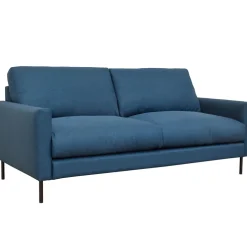 Canapé fixe 3 places Gaspard - Velours Vintage - Adore Anthracite