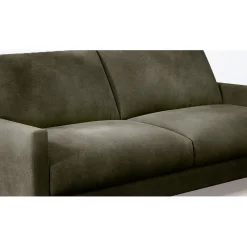 Canapé fixe 3 places Gaspard - Velours Vintage - Adore Anthracite