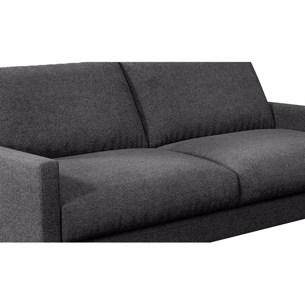 Canapé fixe 3 places Gaspard - Tissu - Enjoy Anthracite