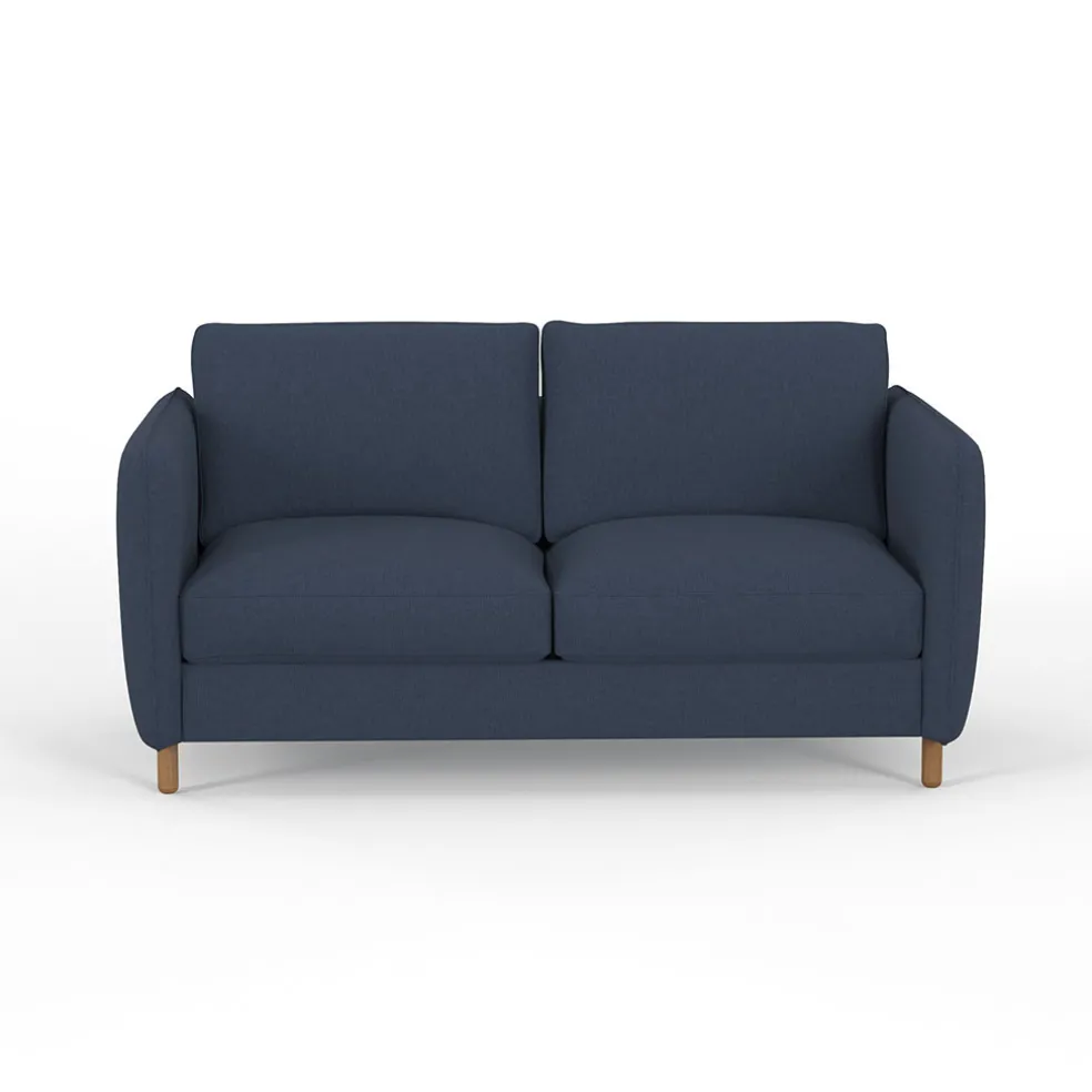 Canapé fixe 4 places Gustave - Velours Texturé - Dany Ecru