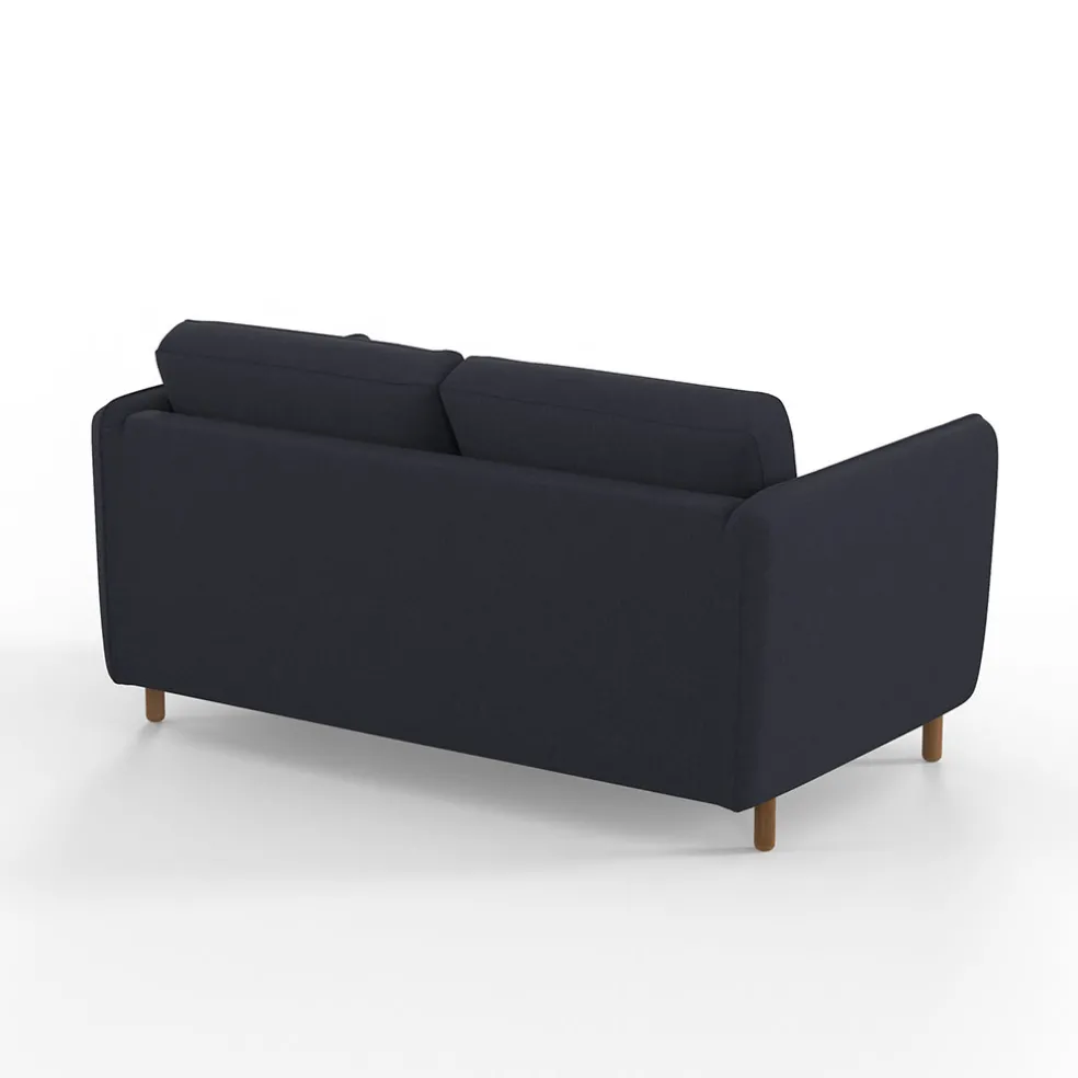 Canapé fixe 4 places Gustave - Velours Texturé - Dany Ecru