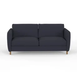 Canapé fixe 4 places Gustave - Velours Texturé - Dany Ecru