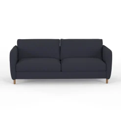 Canapé fixe 4 places Gustave - Velours Texturé - Dany Ecru