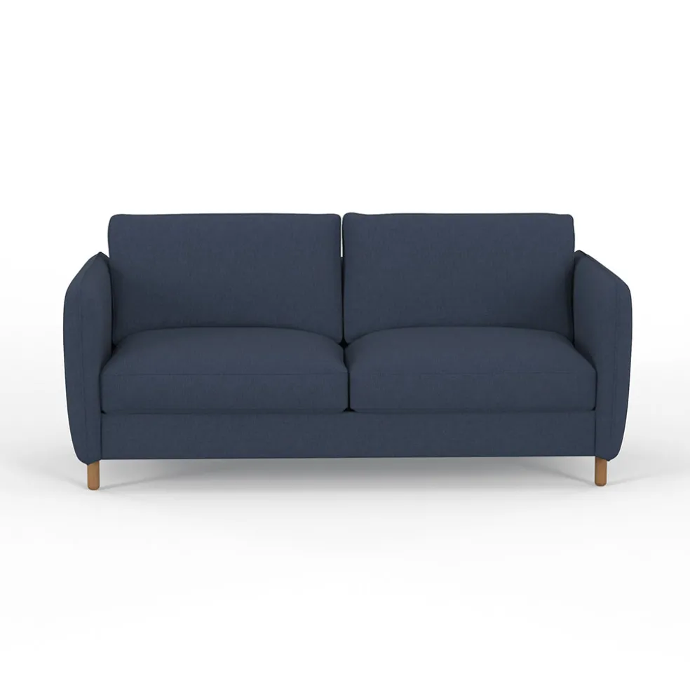 Canapé fixe 4 places Gustave - Velours Texturé - Dany Ecru