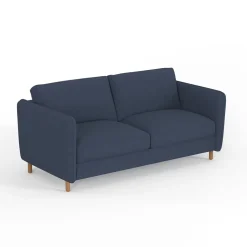 Canapé fixe 4 places Gustave - Velours Texturé - Dany Ecru