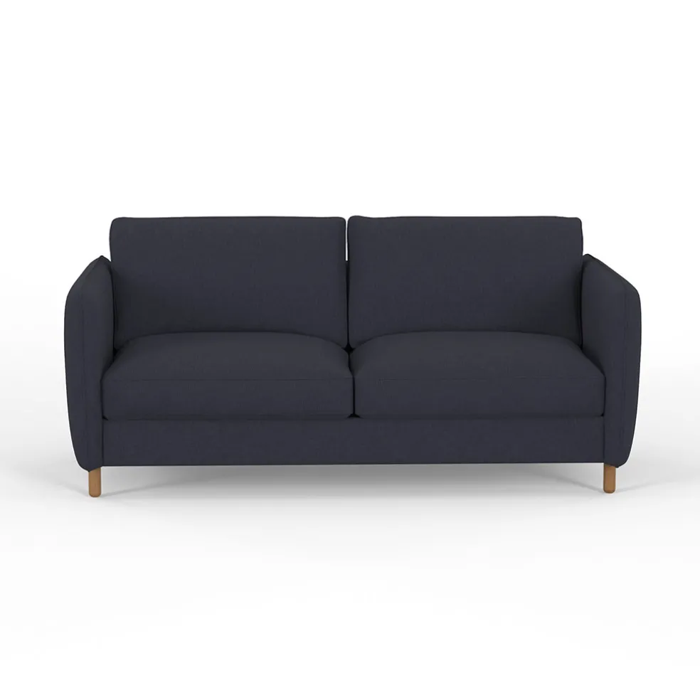 Canapé fixe 4 places Gustave - Velours Texturé - Dany Ecru