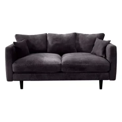 Canapé fixe 4 places Marius - Effet Velours - Seven Turtle