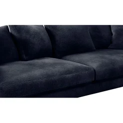 Canapé fixe 4 places Marius - Effet Velours - Seven Turtle