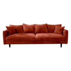 Canapé fixe 4 places Marius - Effet Velours - Seven Turtle