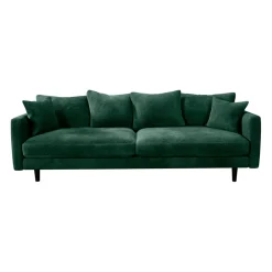 Canapé fixe 4 places Marius - Effet Velours - Seven Turtle