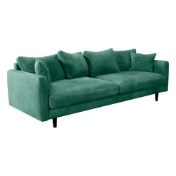 Canapé fixe 4 places Marius - Effet Velours - Seven Turtle