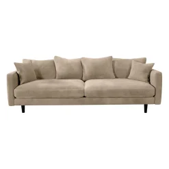 Canapé fixe 4 places Marius - Effet Velours - Seven Turtle