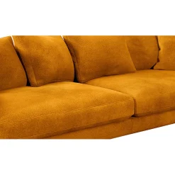 Canapé fixe 4 places Marius - Effet Velours - Seven Turtle