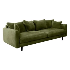 Canapé fixe 4 places Marius - Effet Velours - Seven Turtle