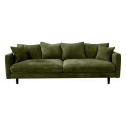 Canapé fixe 4 places Marius - Effet Velours - Seven Turtle