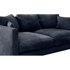 Canapé fixe 4 places Marius - Effet Velours - Seven Turtle