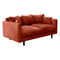 Canapé fixe 4 places Marius - Effet Velours - Seven Turtle