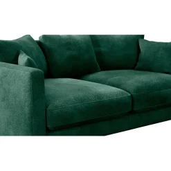 Canapé fixe 4 places Marius - Effet Velours - Seven Turtle