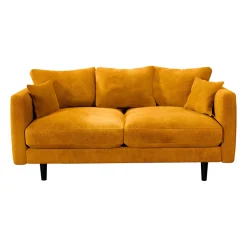 Canapé fixe 4 places Marius - Effet Velours - Seven Turtle