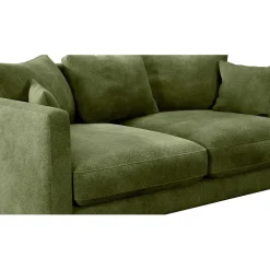 Canapé fixe 4 places Marius - Effet Velours - Seven Turtle