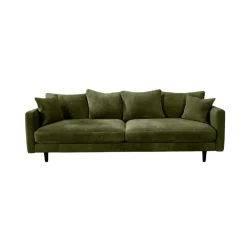 Canapé fixe 4 places Marius - Effet Velours - Seven Turtle
