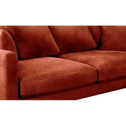 Canapé fixe 4 places Marius - Effet Velours - Seven Turtle