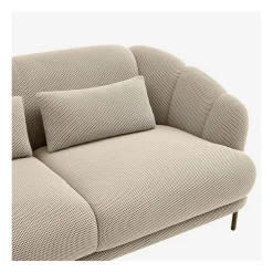 Canape 3 places en tissu 3d sable - Paraty