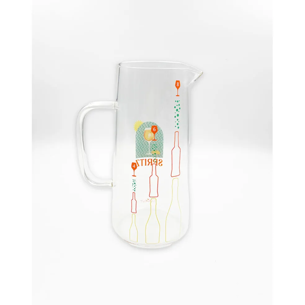 Carafe à spritz en verre 1L