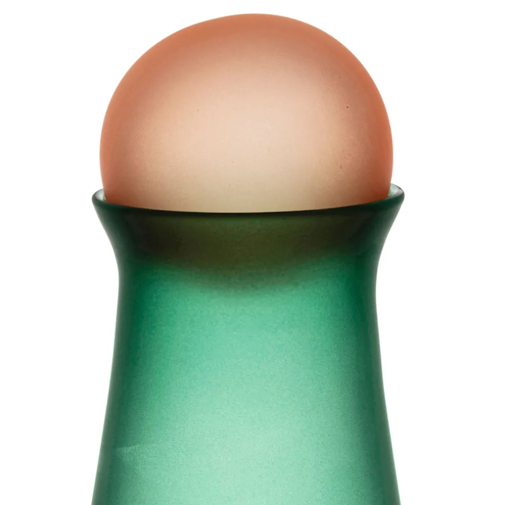 Carafe en cristallin vert et corail givré 1l - Adria