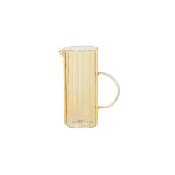 Carafe en verre transparent jaune