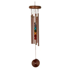 Carillon à vent 7 chakras argenté h44cm