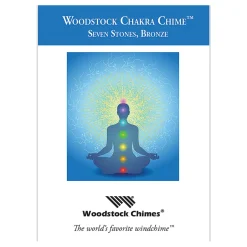 Carillon à vent 7 chakras argenté h44cm