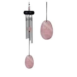 Carillon à vent quartz rose h29cm