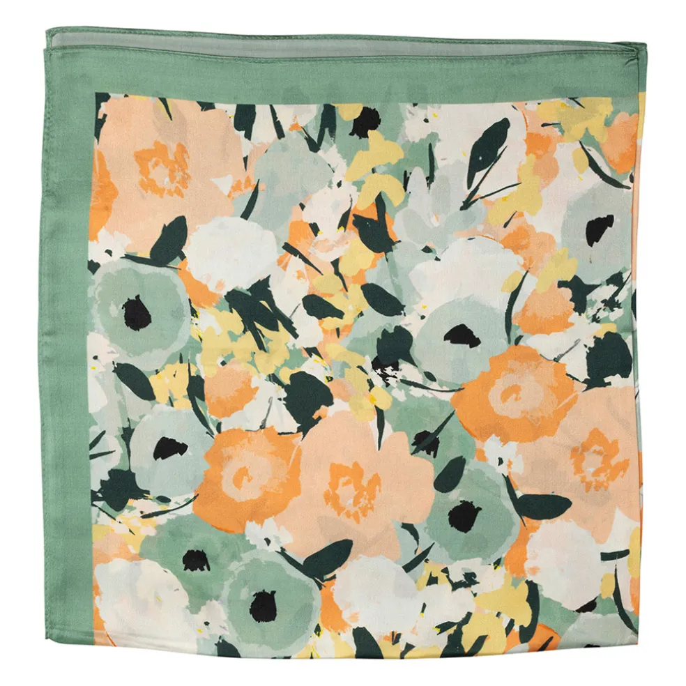 Carré de soie pastel 66cm - Garden