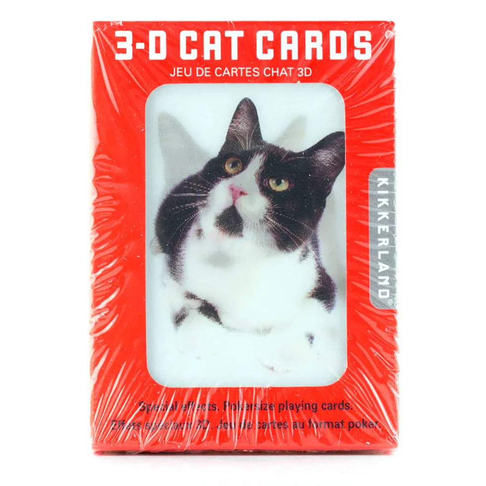 Cartes à jouer chats 3d
