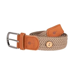 Ceinture tressée beige clair taille unique