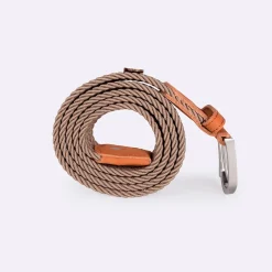 Ceinture tressée beige clair taille unique