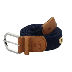 Ceinture tressée bleu marine taille unique