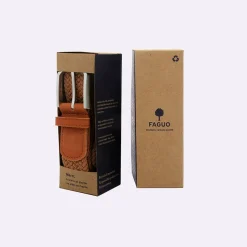 Ceinture tressée camel taille unique