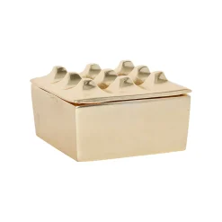 Cendrier en aluminium doré d9cm - Riva