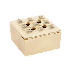 Cendrier en aluminium doré d9cm - Riva