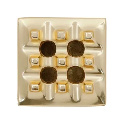 Cendrier en aluminium doré d9cm - Riva