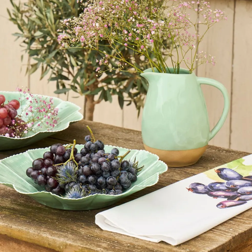 Centre de table (x2) sauge d40/d34cm - Floraly