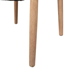 Chaise avec accoudoirs en bois d'eucalyptus kaki - Anam