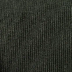 Chaise avec accoudoirs en velours côtelé vert foncé - Alma