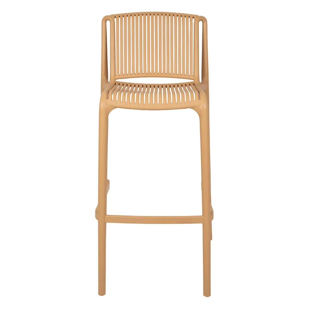 Chaise de bar d'extérieur beige - Lumi