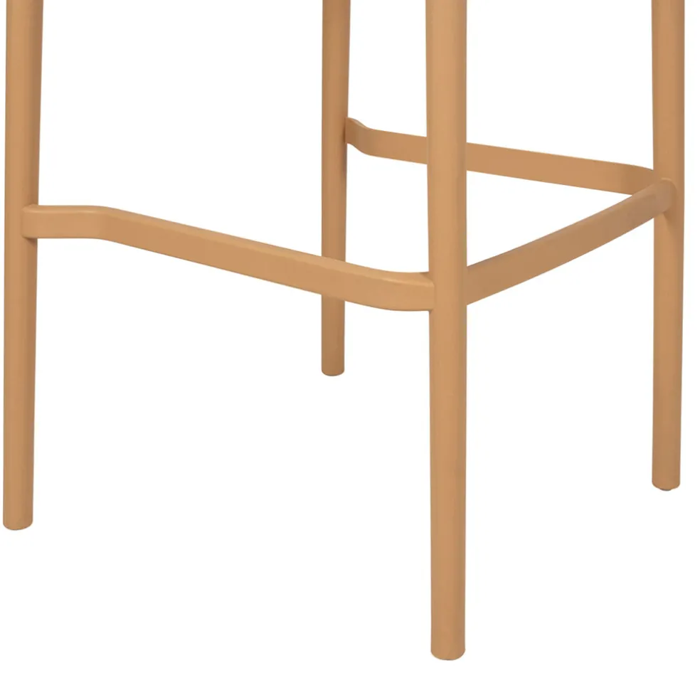 Chaise de bar d'extérieur beige - Lumi