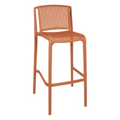 Chaise de bar d'extérieur terracotta h100cm - Lumi